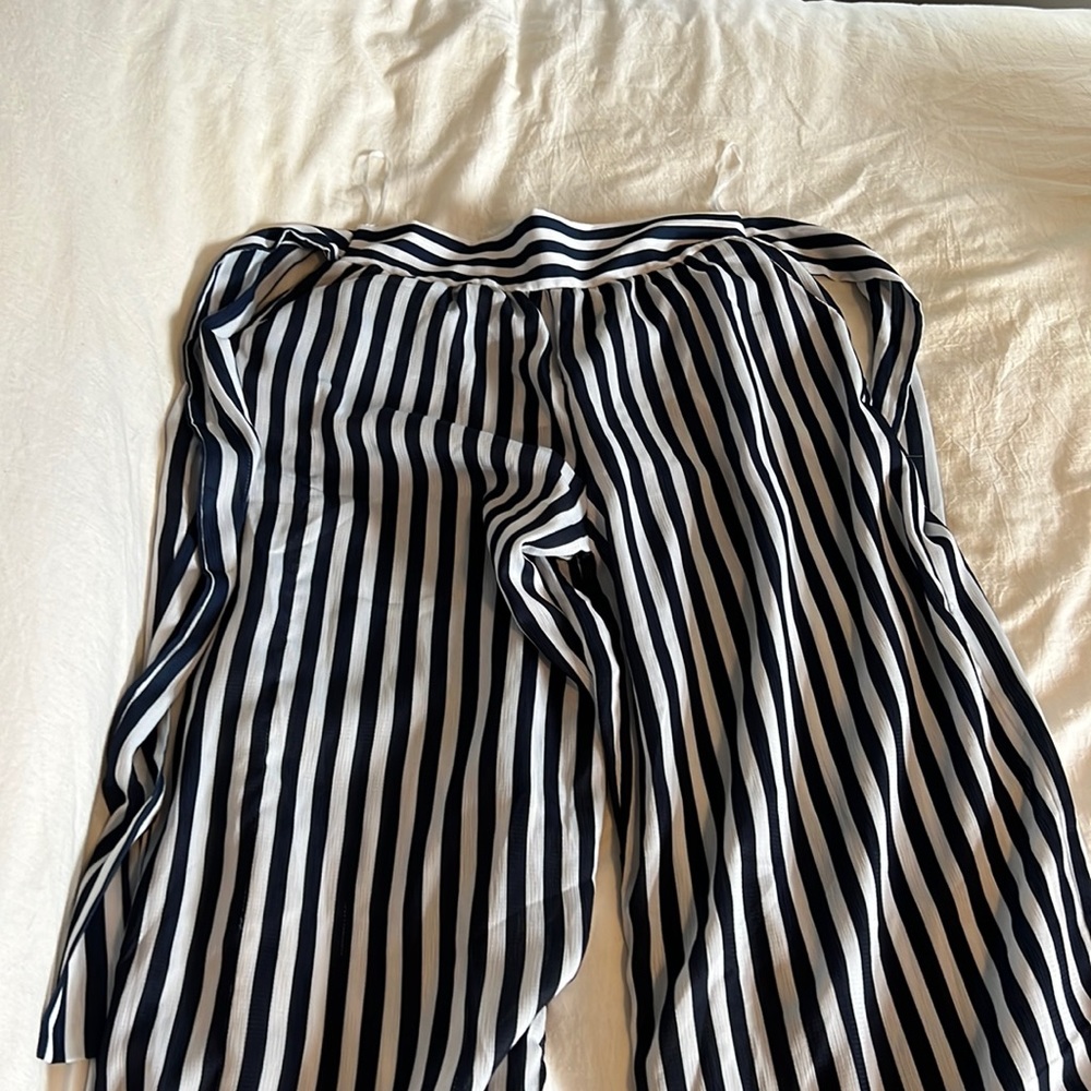 Fashion nova high rise wise leg pants with tie